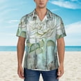 thumbnail image 4 of Fotbe Vintage Rose1 Hawaiian Shirt For Men Unisex Summer Beach Casual Short Sleeve Cotton Linen Button Down Shirts-X-Large, 4 of 9