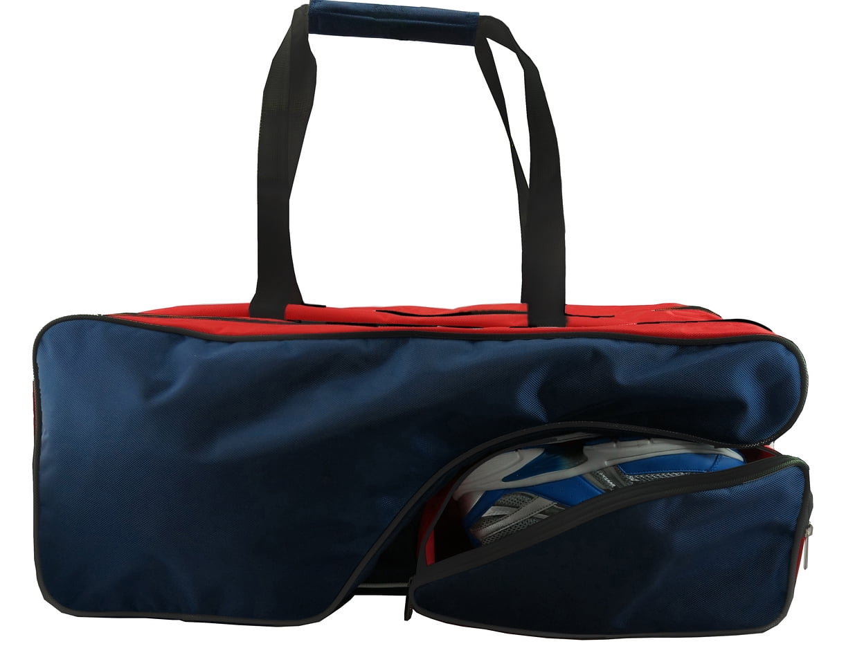 K-Cliffs Heavy Duty Tennis Racket Duffel Deluxe Badminton Racquet Bag Ballistic Nylon Duffle Bags With Shoe Compartment & 2 Water Bottle Holders