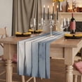 thumbnail image 2 of White Wooden 108 Inch Table Runner, Farmhouse Rustic Retro Wood Planks Farmhouse Dresser Scarf Cotton & Linen Tablerunner for Dining/Kitchen Island/Holiday Party Décor 13" x 108", 2 of 9