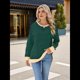 thumbnail image 5 of Sudadera Oversize para Mujer, Verano 2025, Cuello Redondo, Rayas, Larga, Aberturas Laterales, Sudaderas con Capucha Y2K Verde y Azul XL, 5 of 10