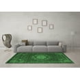 thumbnail image 3 of Ahgly Company Indoor Rectangle Medallion Emerald Green Traditional Area Rugs, 2' x 4', 3 of 4