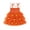 Orange2, variant on Wilark Toddler Girls Halloween Dresses Size 3, Square Neck Lightweight Cute Trendy Flutter Sleeve Festival Party Dresses Orange