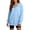 Light Blue, variant on cocolona Womens Oversized Hoodies Drop Shoulder Long Sleeve Pullover Solid Color Sweatshirts Plus Size Casual Loose Fit Fall Tops