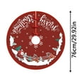 thumbnail image 3 of Christmas Tree Skirt Red Cloth Xmas Tree Skirts Christmas Party Holiday Home Garden Decor, 3 of 6