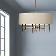 thumbnail image 3 of Dainolite LAN-246C-VB-CRM 6 Light Incandescent Chandelier, Vintage Bronze with Cream Shade, 3 of 4