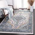 thumbnail image 2 of SAFAVIEH Shivan Dean Traditional Floral Area Rug, Blue/Grey, 5'3" x 7'6", 2 of 8