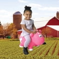 thumbnail image 3 of Toddler Boys and Girls Farm Hopper Bounce Toy, Bright Pink Cow, 3 of 4