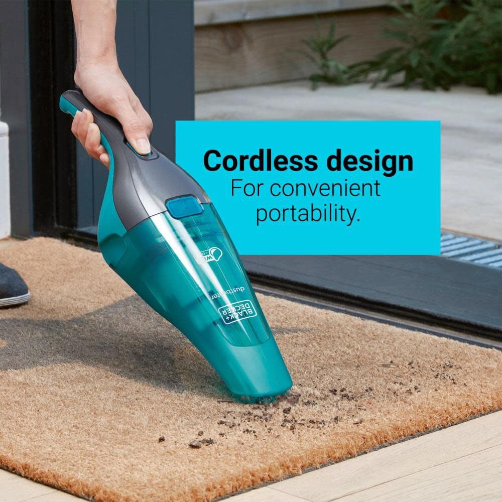 dustbuster; QuickClean; Cordless Wet/Dry Handheld Vacuum, Turquoise