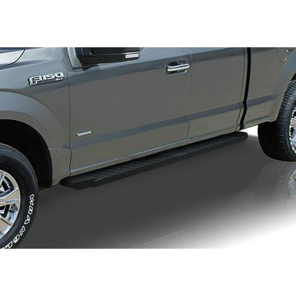 APS Black Blow Molding Style Nerf Bars Running Boards Compatible with Ford F150 2015-2024 Super Cab & F-250 F-350 Super Duty 2017-2024