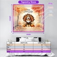 thumbnail image 5 of Happy Thanksgiving Old English Sheepdog Turkey Costume Pumpkins Autumn Leaves Tapestry Dog Lover Wall Hanging Backdrop Home Decor - 130144, 5 of 5