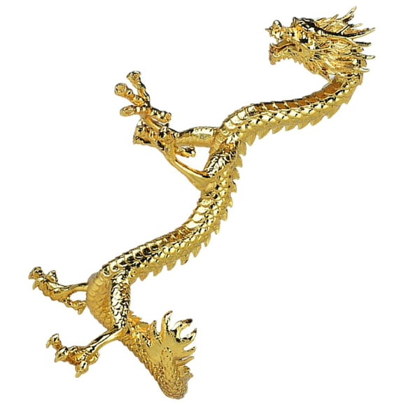 Minkissy 1Pack Golden Crystal Ball Stand Dragon Shape Ornament Alloy Desktop Crystals Ball Stand