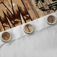 thumbnail image 4 of Erosebridal Retro Camper Kids Black Out Curtains,Happy Camping Initial Letter M Theme Curtains Pack of 2 (42x63 Each) For Boys Men, 4 of 7