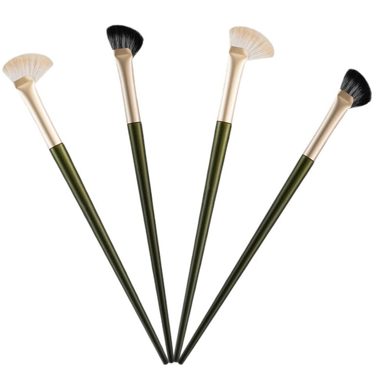 4pcs Nose Contour Brush Angled Brush Nose Highlighting Eye Shadow Blending Brush, Size: 17.4x1cm