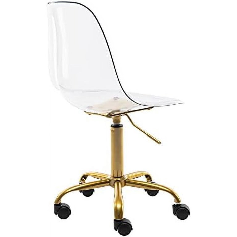 Clear desk deals chair walmart