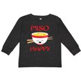 thumbnail image 3 of Inktastic Kawaii Miso Happy Boys or Girls Long Sleeve Toddler T-Shirt, 3 of 5