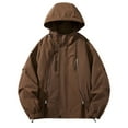 thumbnail image 1 of LOVZFMLL Jackets for Men's Outdoor Windproof And Waterproof Long Sleeved Hooded Workwear Jacket Jacket, 1 of 8