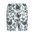 thumbnail image 4 of Wukai Chicken And Fish Men’s Short Pajama Pants With Pockets Soft Sleep Pj Shorts for Men-Small, 4 of 6
