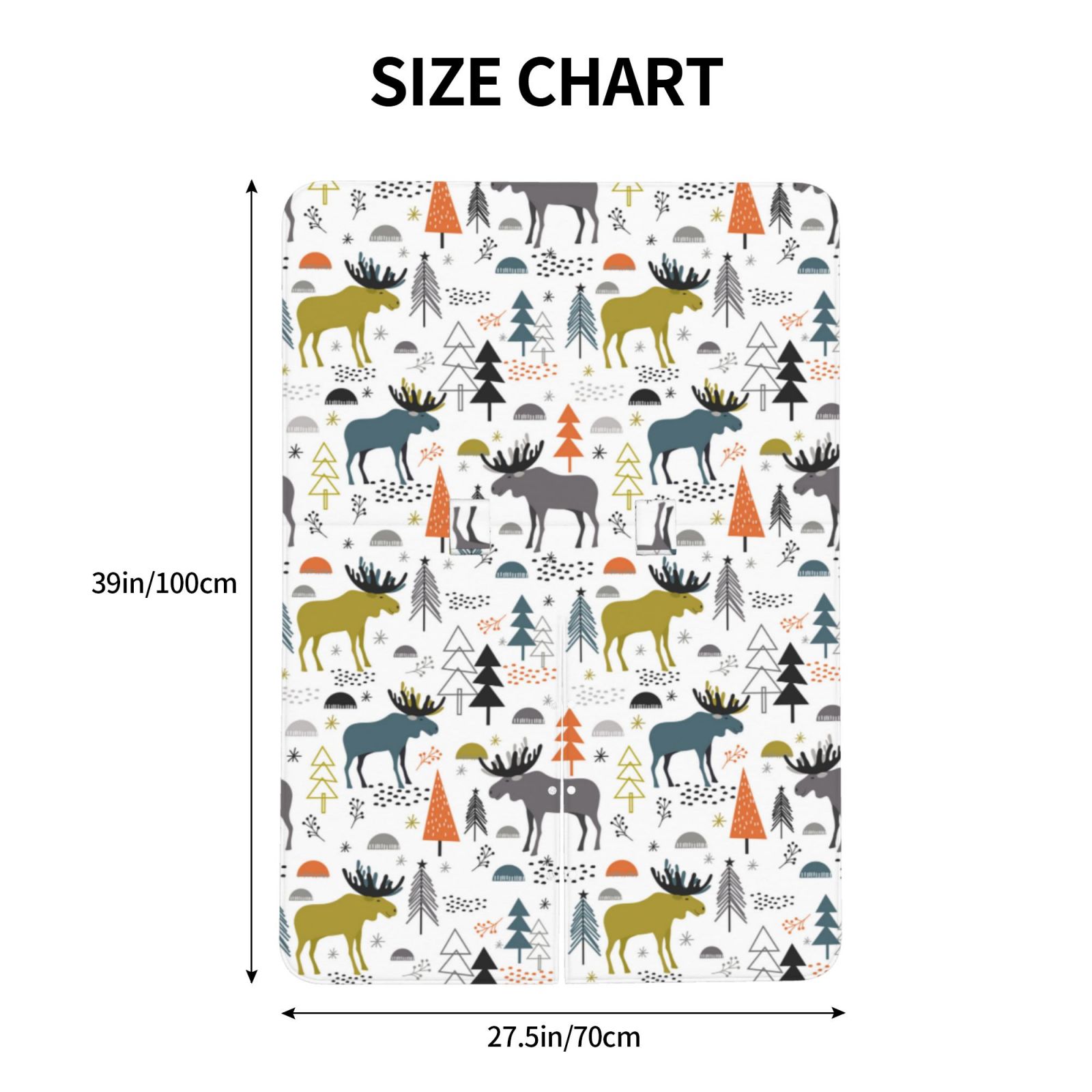 Car Seat Cover Baby - moose fores trees cartoon Breathable Infant Car Seat Cover for Baby Carseat, Lightweight Comfort Baby Essentials Must Haves Newborn Stuff for Girl Boy