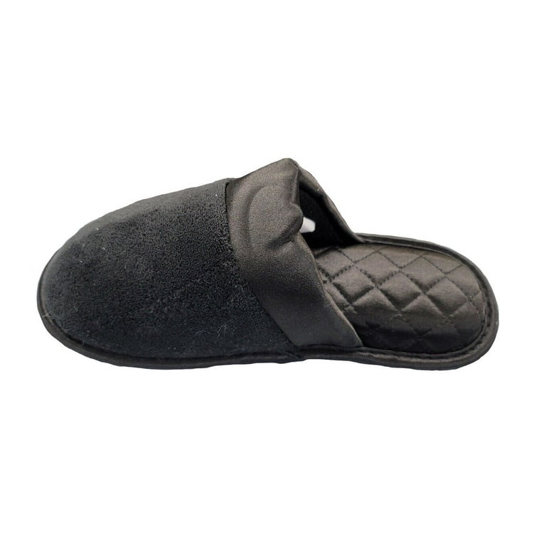isotoner Recycled Microterry and Satin Eco Clog Slippers 8303