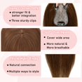 thumbnail image 3 of Toppers EROADE para mujer, cabello humano real, 165% de densidad, 3 of 6