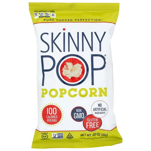 Skinnypop Popcorn 100 Calorie Popcorn Bags, .65 Oz, Pack Of 30