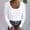 ^White, variant on Pxiakgy Hot Sale!! Women's Scoop Neck Casual Ribbed T Shirt Long Sleeve Stretch Slim Fitted Basic Shirts Womens Neck Casual Ribbed T Shirt Long Sleeve Stretch Slim Basic Shirts Black L