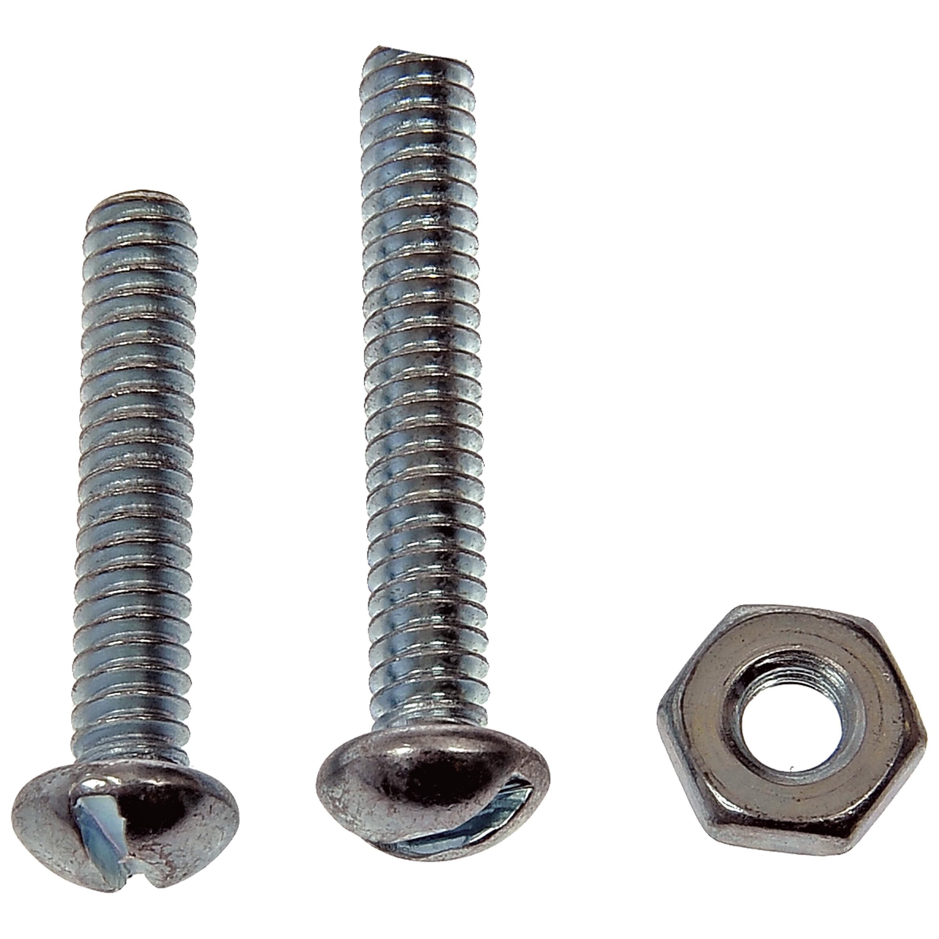 Dorman 784-602D Machine Screw With Nuts - 3/16 In.-24 X 1 In., 1-1/4 In. (Pack of 12)