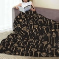 thumbnail image 6 of Fuzoiu Keys Print Ultra-Soft Micro Fleece Blanket,All Seasons Flannel Throw, Lightweight Blanket for Bed, Sofa, Couch, Movie Night, Camping, and Travel-60"x50", 6 of 7