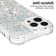 thumbnail image 3 of Funda para iPhone 13 Pro Max con Brillo Líquido Flotante, Purpurina, Parachoques y Anillo Giratorio Soporte, 3 of 5