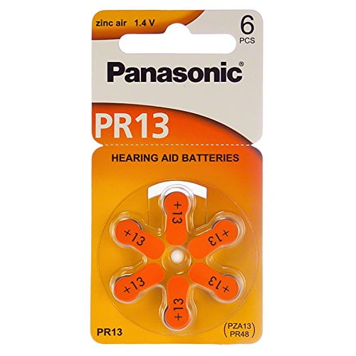 Panasonic Zinc Air Hearing Aid Batteries Size 13 (24 Batteries)