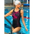 thumbnail image 7 of Attraco Women's One-piece Sports Swimsuit Color Block Water Aerobic Swimwear Bathing Suit, 7 of 7