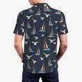 thumbnail image 6 of Salouo Sailboat And Seagull for Men's Short Sleeve Polo Shirts,Polo Shirts for Men Performance Short Sleeve Golf Shirt Athletic Casual Collared T-Shirt-4X-Large, 6 of 8