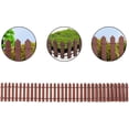 thumbnail image 5 of Mini Garden Fence 3 Pieces Wood Garden Border Miniature Garden Fences Mini Wood Fence Flexible Miniature Fence Garden Micro Fence For Diy Landscape (b, 5 of 5