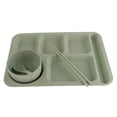 thumbnail image 2 of 2 Paquetes De Bandejas De Almacenamiento De Alimentos Desordenados, De Servicio, Compartimento Para , De Cena Soledad Contenedor de bandeja de almacenamiento de cocina, 2 of 10