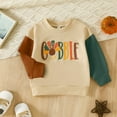 thumbnail image 2 of Generic Long Sleeved Top Toddler Kids Girls Boys Cute Thanksgiving Letters Turkey Prints Hoodies Cloths for Halloween Thanksgiving Day Christmas （9-12 Months White）, 2 of 7