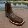 thumbnail image 7 of The Western Shops Men's Genuine Leather, Square Toe, Short Ankle, Cowboy Boot, 7 of 7