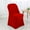 red, variant on Wedding Linens Chair Spandex Slipcovers, Red, 2-Pieces