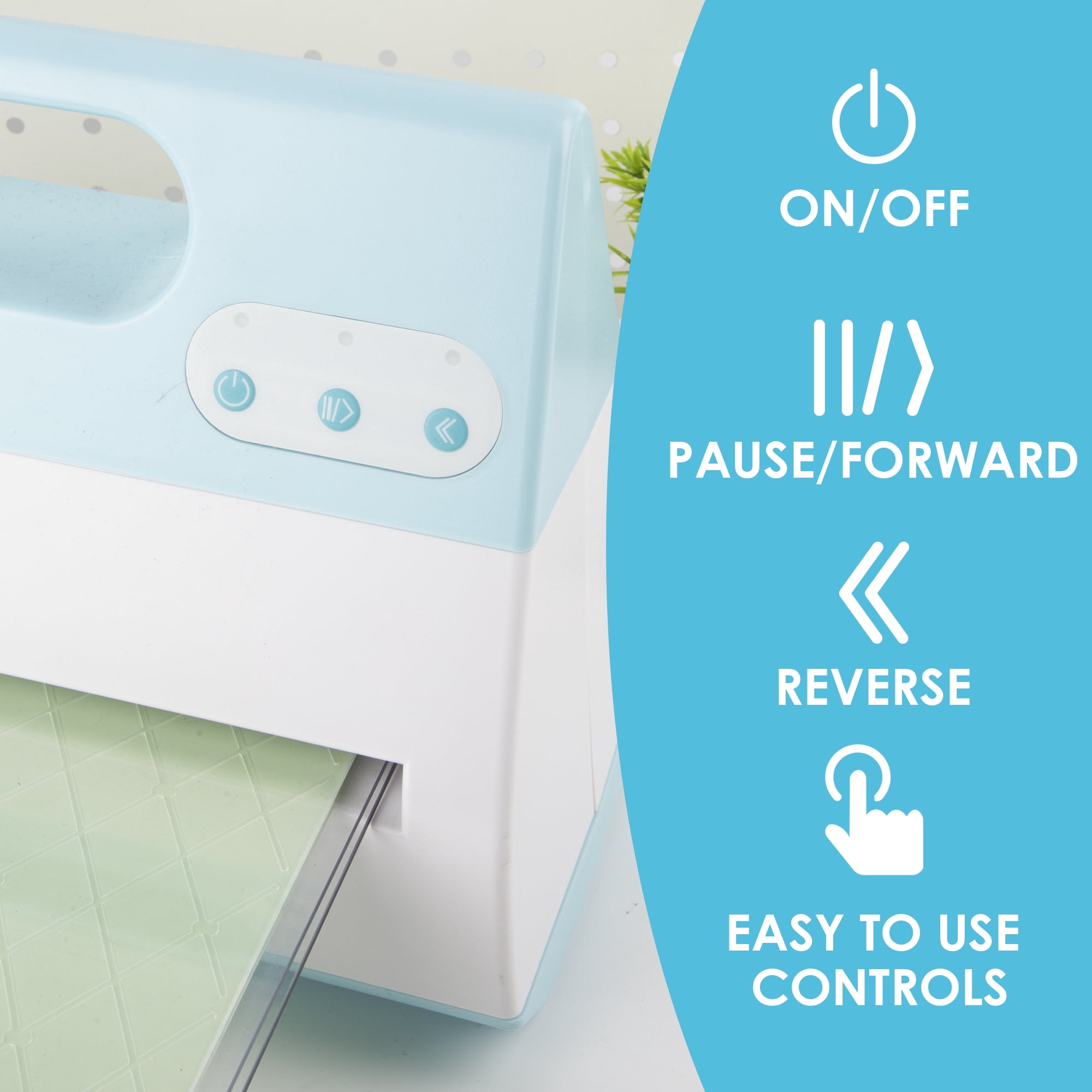Blue Color Electric A4 Die Cutting & Embossing Machine for Arts & Crafts, Scrapbooking & Cardmaking,9” Opening