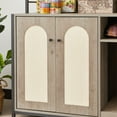 thumbnail image 5 of Hidden Cat Litter Box Enclosure Furniture with Shelf, Multi-functional Wooden Pet House Side End Table for Living Room, 150 Lbs Capacity, Easy to Assembly, Grey, 5 of 10