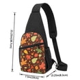 thumbnail image 3 of Rocae Autumn Leaves for Sling Bag Chest Shoulder Backpack Crossbody Bags Casual Daypack for Men Women, 3 of 5