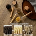 thumbnail image 3 of Wodtesl Natural Bristle Wooden Dish Brush Kitchen Cleaning Scrubber, Ergonomic Non-Slip Handle, 5.5\" Long, Eco-Friendly Pot Scrubber for Dishes and Cookware, 3 of 11