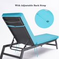 thumbnail image 4 of Outdoor Lounge Chair Cushions Patio Chaise Lounge Replacement Cushions Funiture Seat Cushions Chair Pads (Sky Blue-1 pc), 4 of 11