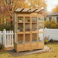 thumbnail image 2 of MCombo Wood Walk-In Outdoor Greenhouse, 57.9" x 28.5" x 73.4", 2 of 9