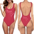 thumbnail image 1 of MKLEKYY Trajes De Baño mujer Natacion Women Fashion Letter Print Piece Swimsuit Sexy Bikini Swimwear Bathing Sleeveless Backless Swimsuit 1314, 1 of 4