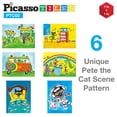 thumbnail image 3 of Juego de rompecabezas y cubos PicassoTiles Pete The Cat con forma de rompecabezas magnético, 6 o más, 3 of 7