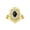 Black Star Sapphire, variant on 14K Yellow Gold Floral Designer Ring with 6x4 MM Oval Amethyst & Sparkling Diamonds - Birthstone Jewelry for Women -Size 5