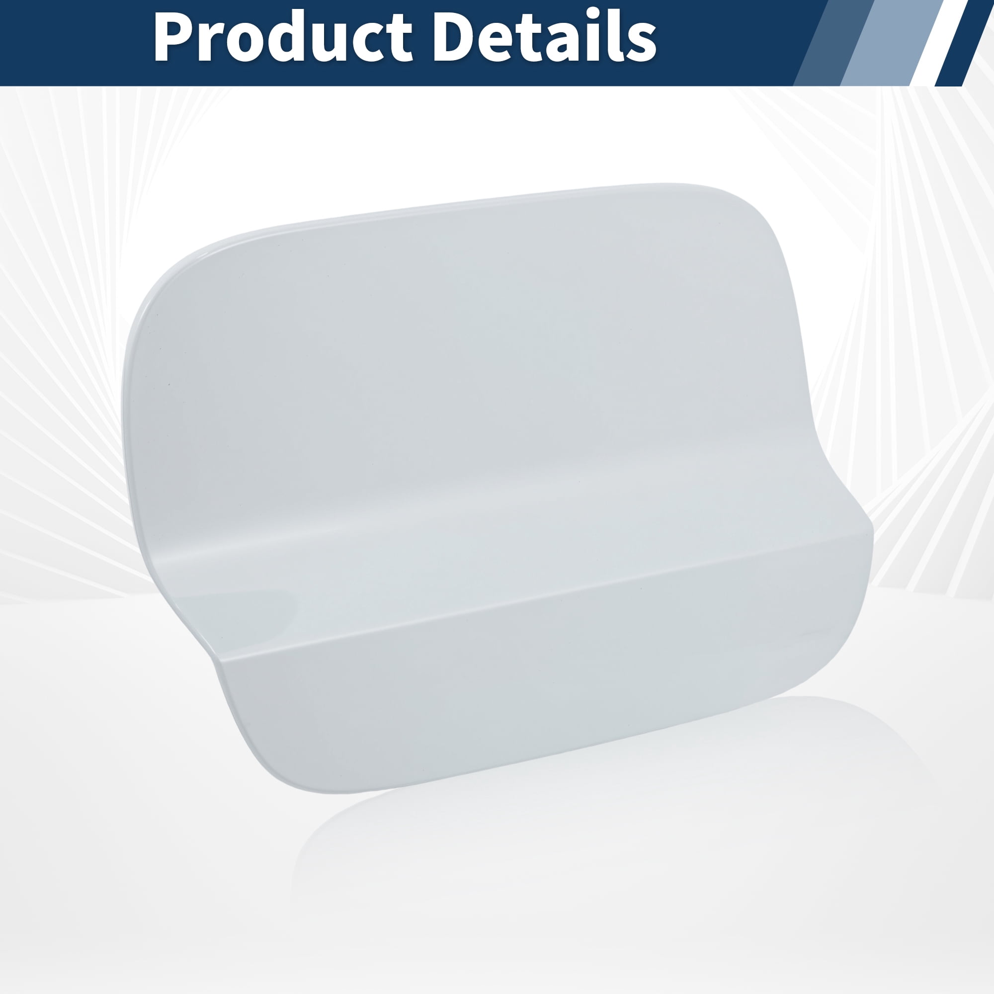 Unique Bargains White Fuel Door Gas Filler Lid Cover Cap 5NN809909 for Volkswagen Tiguan 2018-2024 Rear Fuel Filler Door Gas Tank Cap Cover