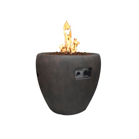 Modeno Outdoor Lincoln Pit Grey Durable Round Fire Bowl Table