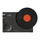thumbnail image 2 of Tocadiscos Vintage, altavoz de escritorio con batería, compatible con tarjeta de memoria auxiliar, placa giratoria para decoración de cocina, Negro, 2 of 8