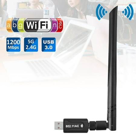 1200 Mbps Dual Band 2.4GHz 5GHz Wireless USB 3.0 WiFi Dongle Adapter Network LAN 802.11AC (The Best Wireless Network)